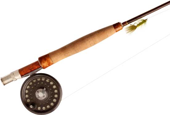 Fly fishing rod and reel