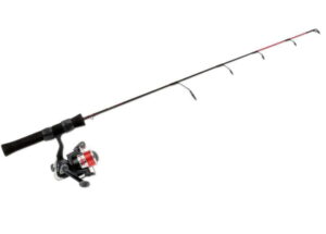 Flying fishing rod prize for the franklin club fishing season kickoff contest