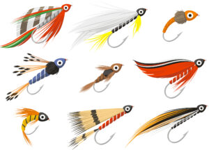 fly fishing tackle - flies, larvae and more
