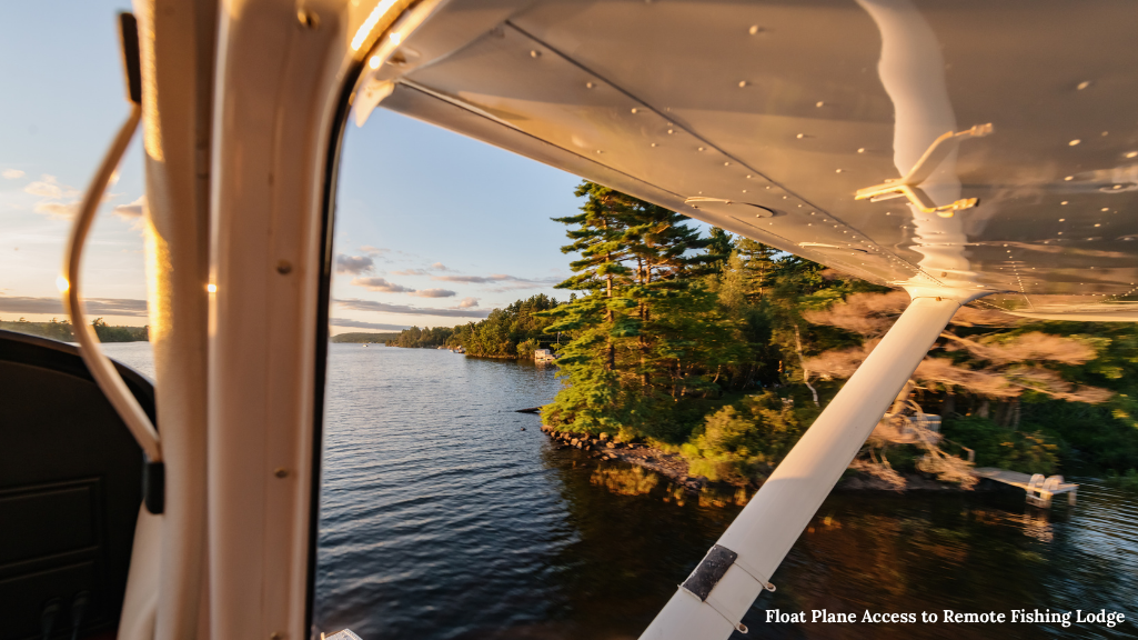 Floatplane providing access to a remote Ontario wilderness fishing lodge.